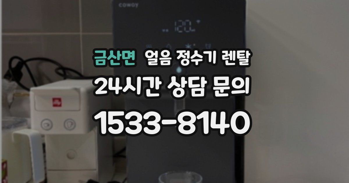 금산면 얼음 정수기 렌탈