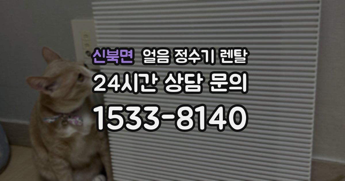 신북면 얼음 정수기 렌탈