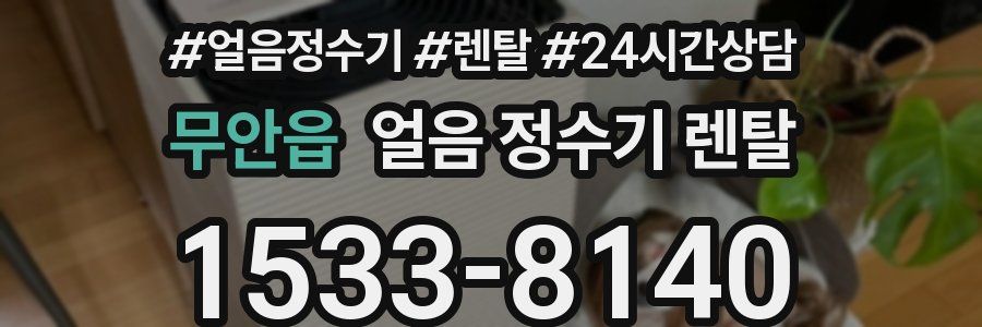 무안읍 얼음 정수기 렌탈