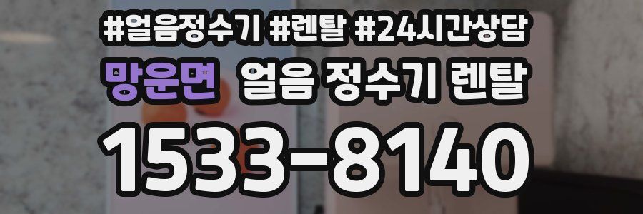 망운면 얼음 정수기 렌탈