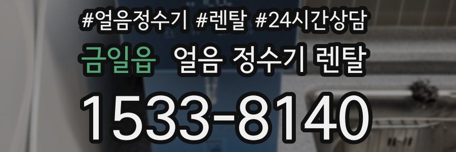 금일읍 얼음 정수기 렌탈