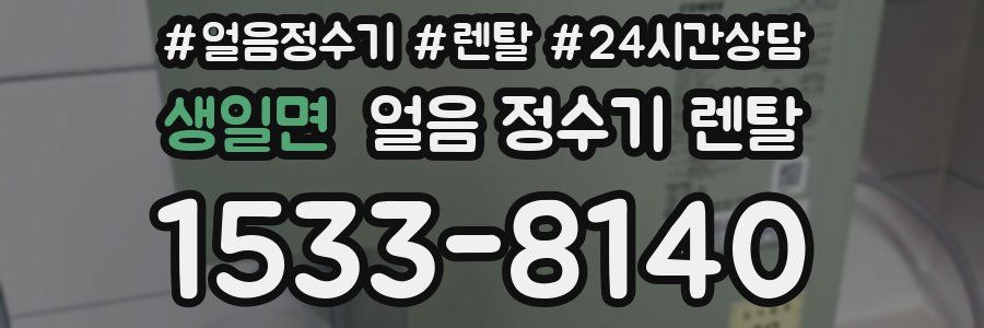 생일면 얼음 정수기 렌탈