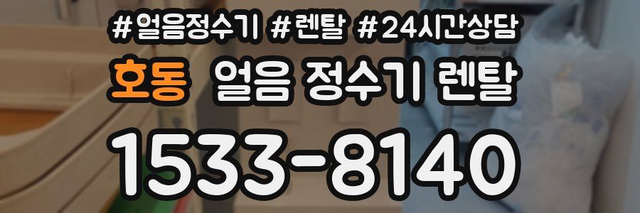 호동 얼음 정수기 렌탈