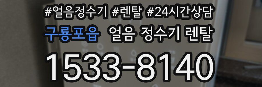 구룡포읍 얼음 정수기 렌탈