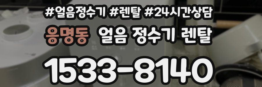 응명동 얼음 정수기 렌탈