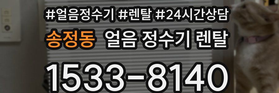 송정동 얼음 정수기 렌탈