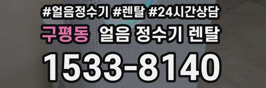 구평동 얼음 정수기 렌탈