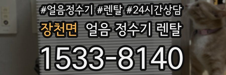 장천면 얼음 정수기 렌탈