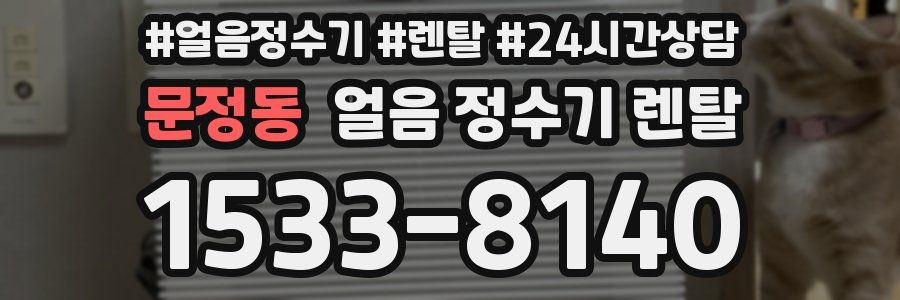 문정동 얼음 정수기 렌탈