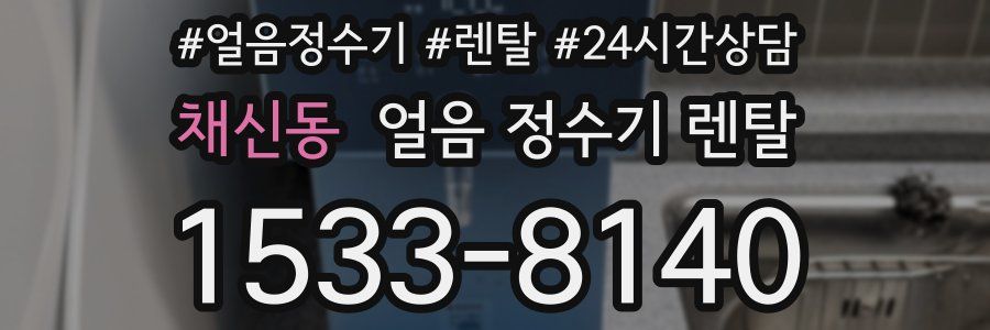 채신동 얼음 정수기 렌탈