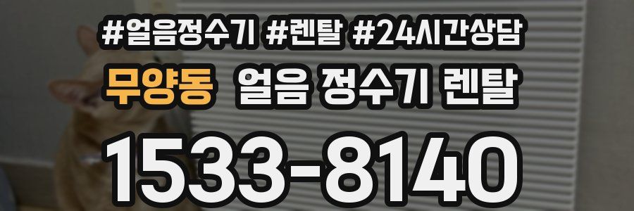 무양동 얼음 정수기 렌탈