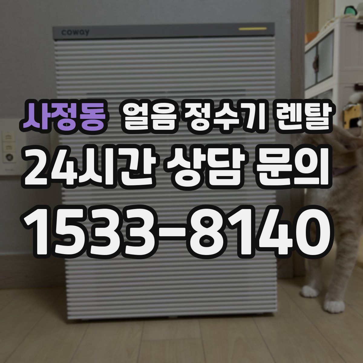 사정동 얼음 정수기 렌탈