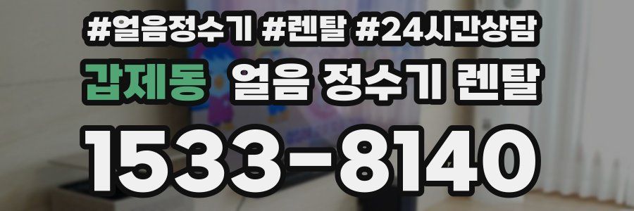 갑제동 얼음 정수기 렌탈