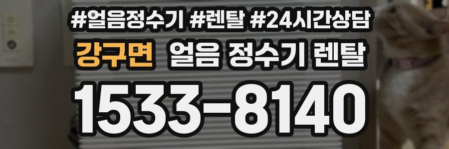 강구면 얼음 정수기 렌탈