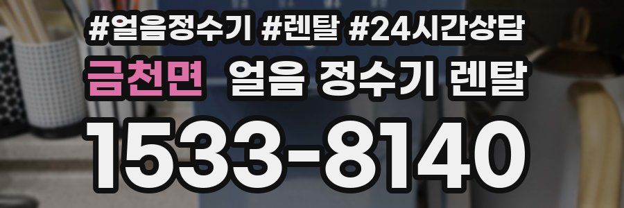 금천면 얼음 정수기 렌탈