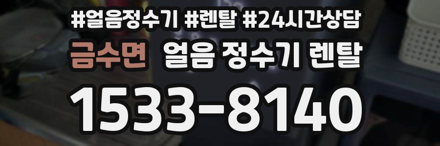 금수면 얼음 정수기 렌탈