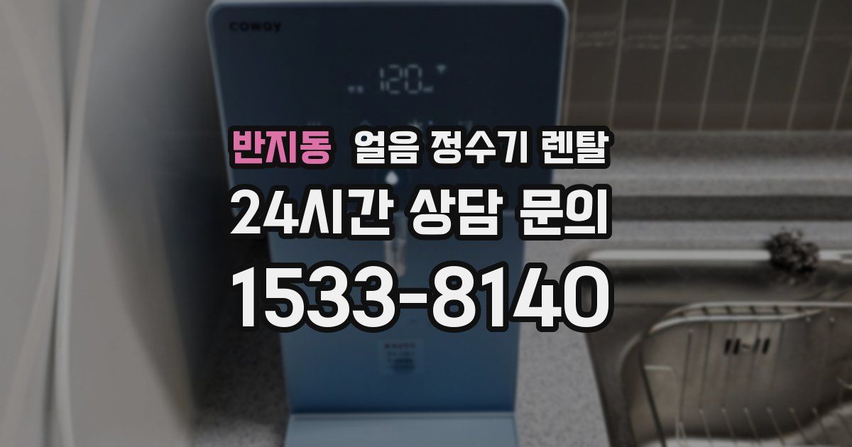 반지동 얼음 정수기 렌탈