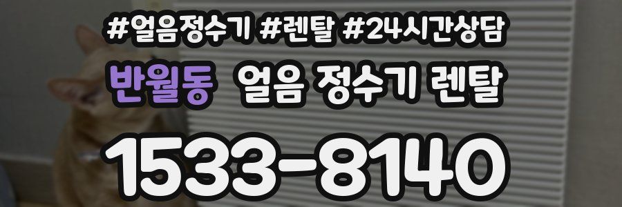 반월동 얼음 정수기 렌탈