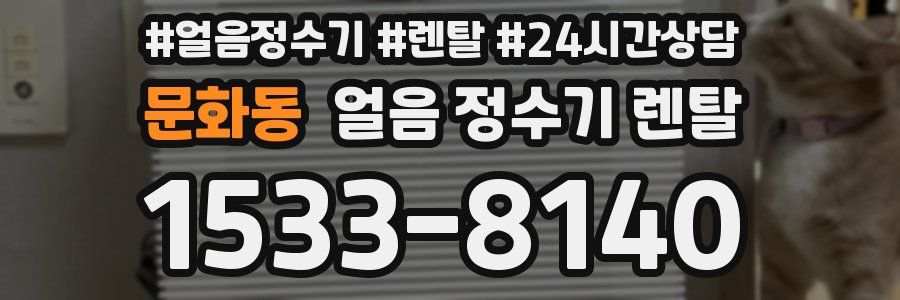 문화동 얼음 정수기 렌탈