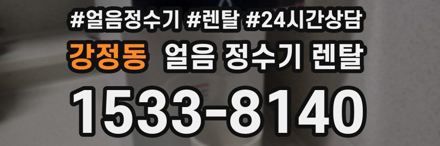 강정동 얼음 정수기 렌탈