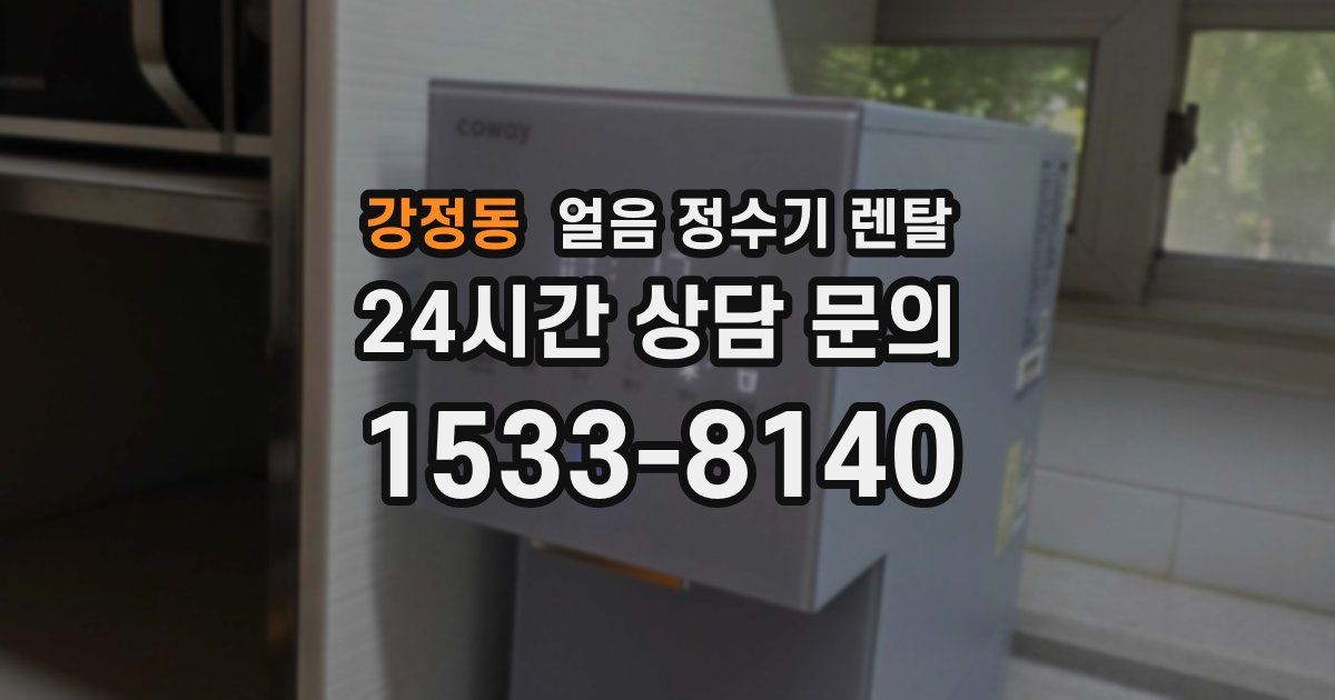 강정동 얼음 정수기 렌탈