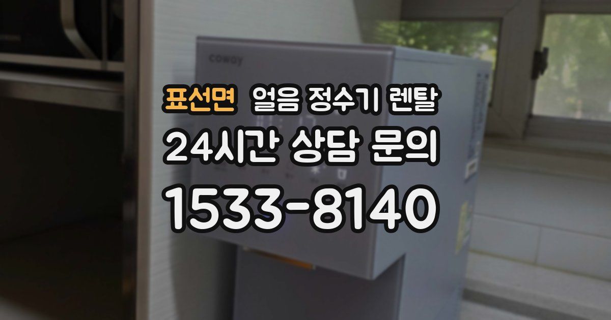 표선면 얼음 정수기 렌탈