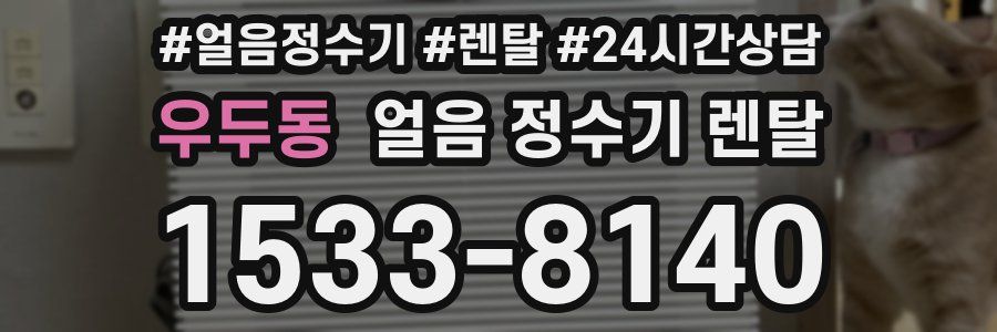 우두동 얼음 정수기 렌탈