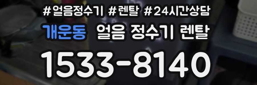 개운동 얼음 정수기 렌탈