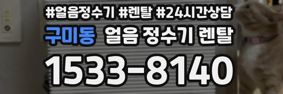 구미동 얼음 정수기 렌탈