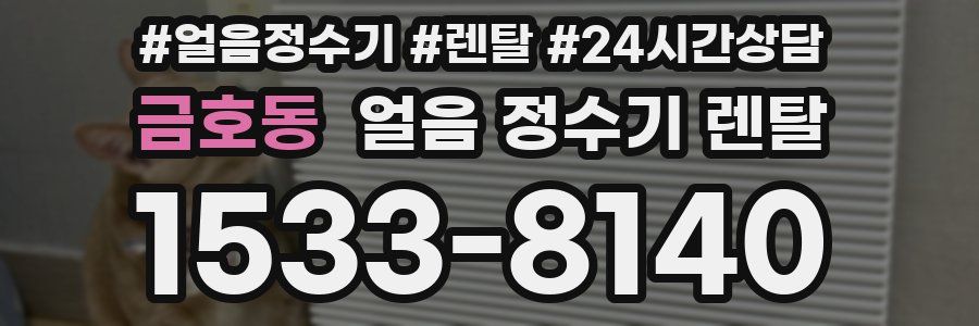 금호동 얼음 정수기 렌탈