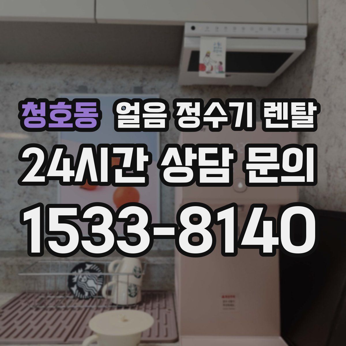 청호동 얼음 정수기 렌탈