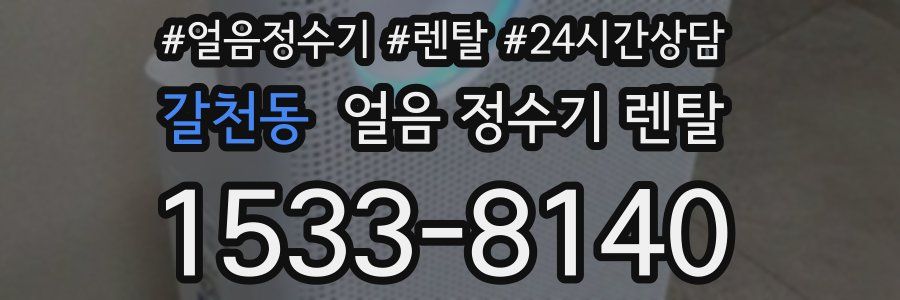 갈천동 얼음 정수기 렌탈