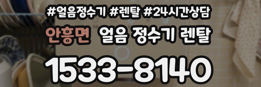 안흥면 얼음 정수기 렌탈