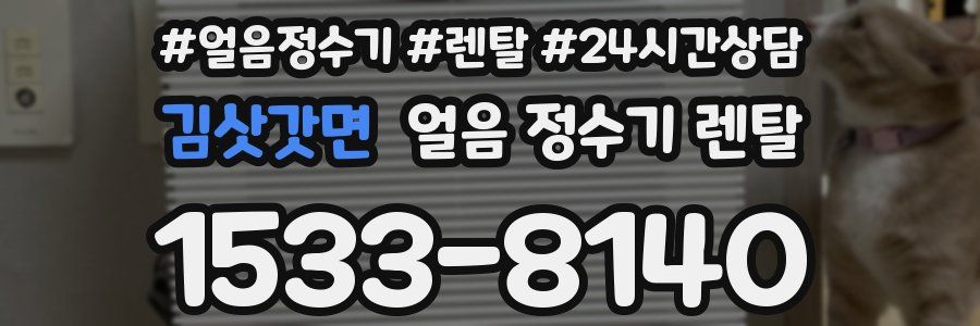 김삿갓면 얼음 정수기 렌탈