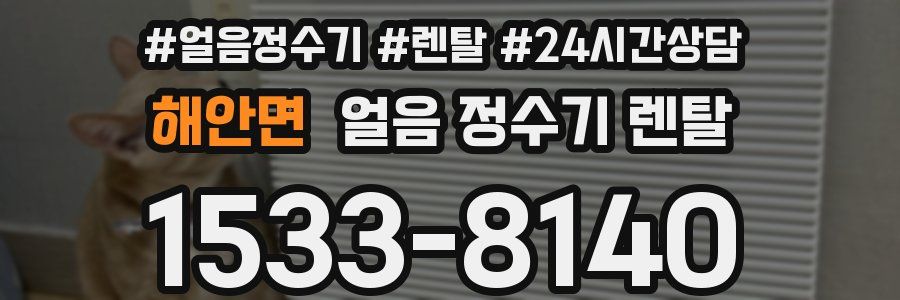 해안면 얼음 정수기 렌탈