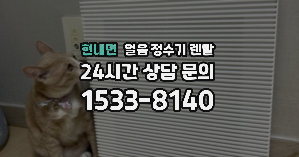 현내면 얼음 정수기 렌탈