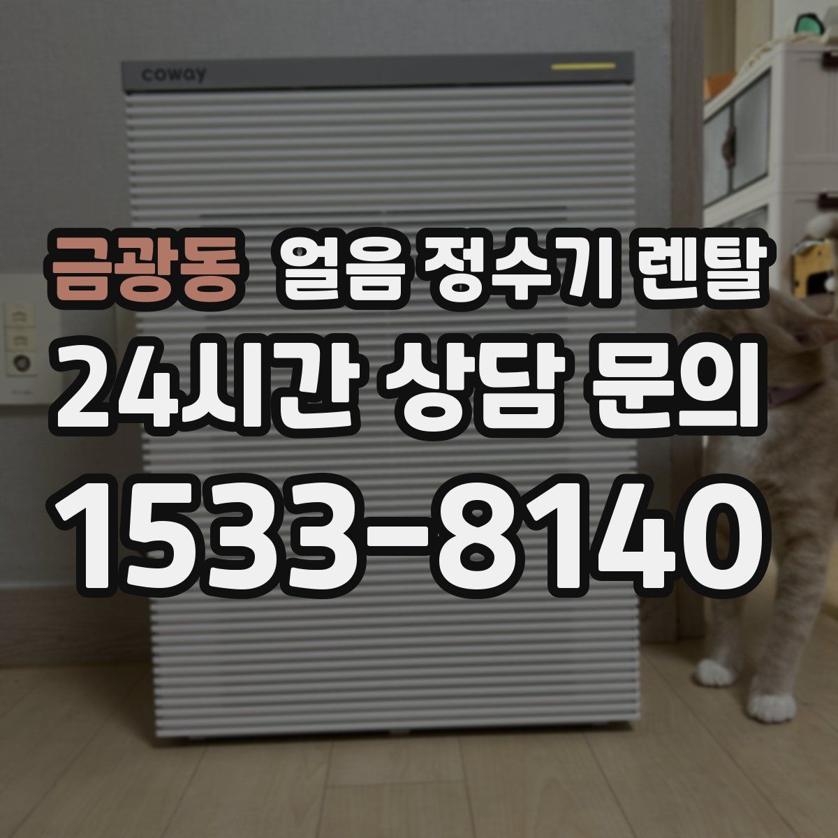 금광동 얼음 정수기 렌탈