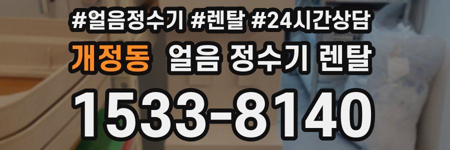 개정동 얼음 정수기 렌탈