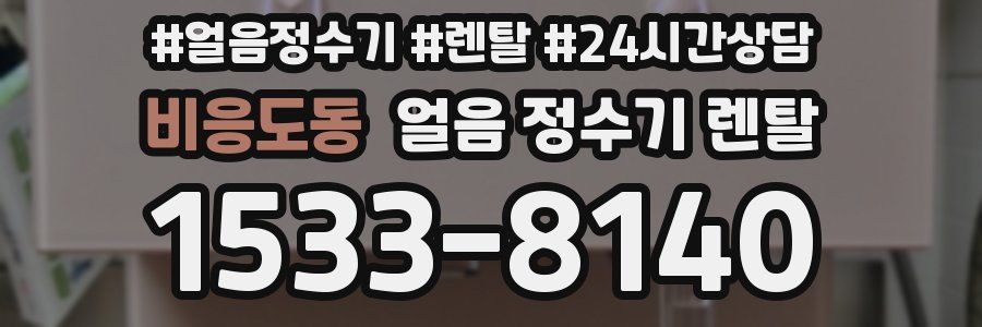 비응도동 얼음 정수기 렌탈