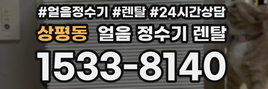 상평동 얼음 정수기 렌탈