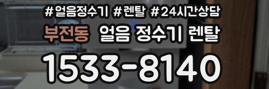 부전동 얼음 정수기 렌탈