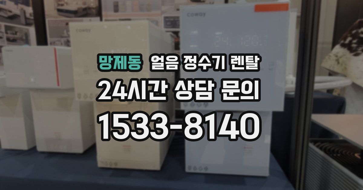 망제동 얼음 정수기 렌탈