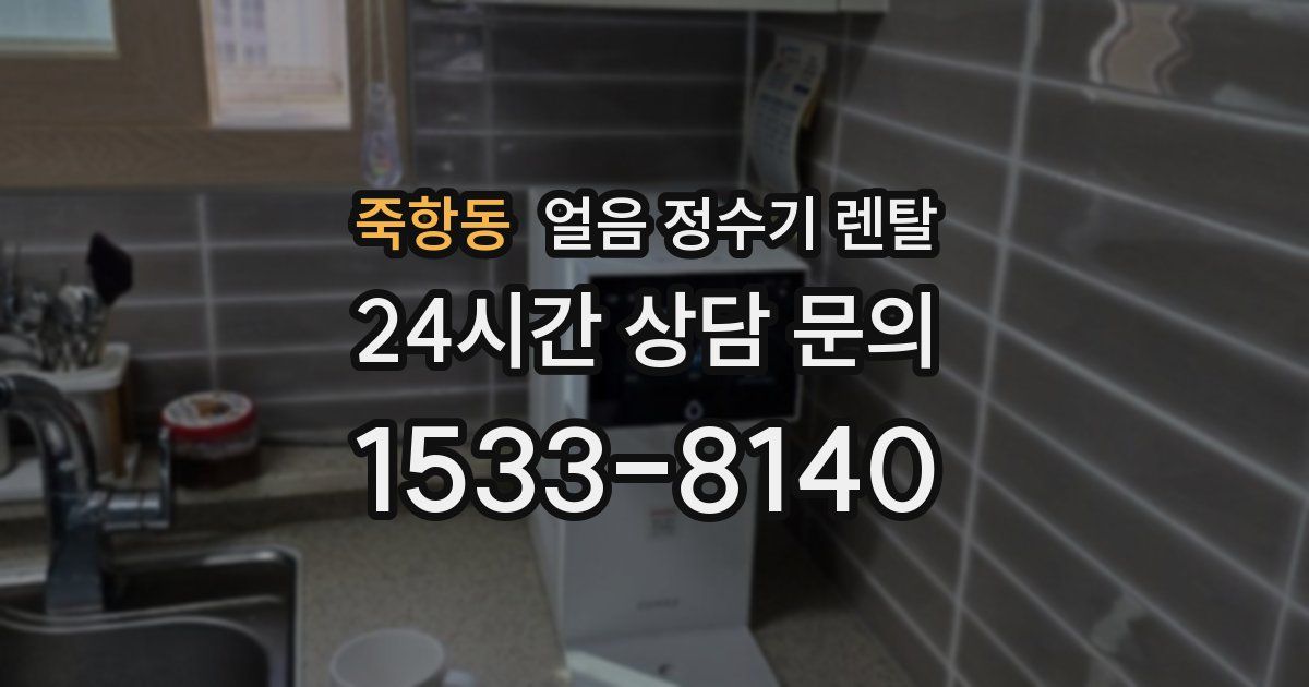 죽항동 얼음 정수기 렌탈