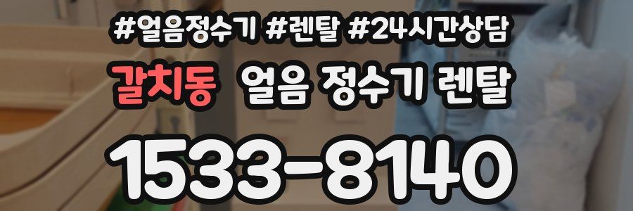 갈치동 얼음 정수기 렌탈