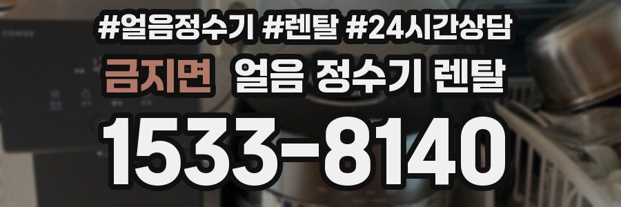 금지면 얼음 정수기 렌탈