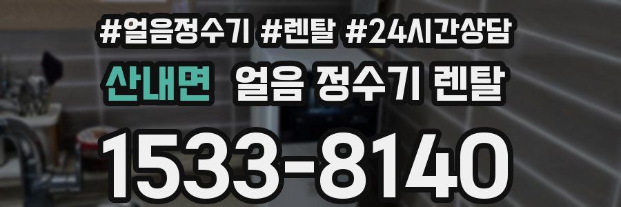 산내면 얼음 정수기 렌탈