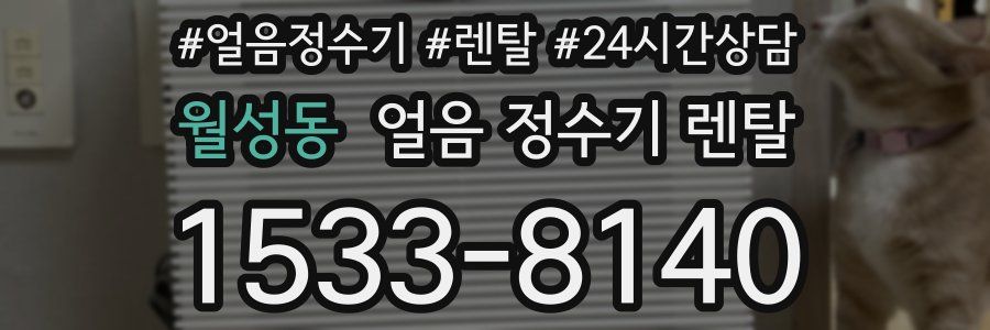 월성동 얼음 정수기 렌탈