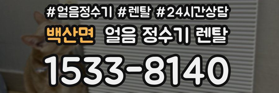 백산면 얼음 정수기 렌탈