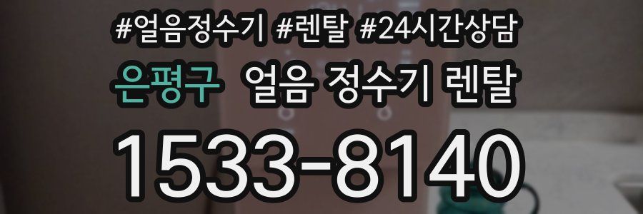 은평구 얼음 정수기 렌탈