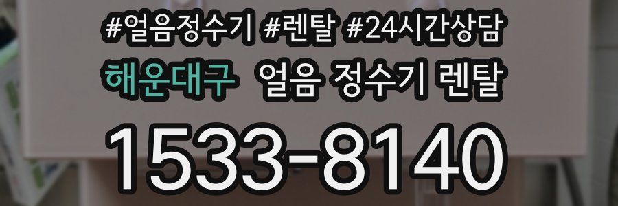 해운대구 얼음 정수기 렌탈